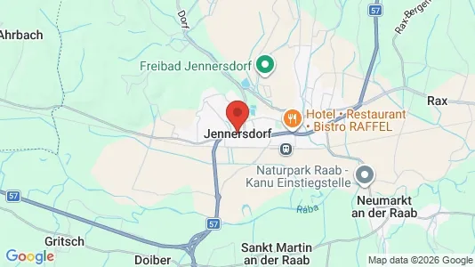 Ladenlokale zur Miete i Jennersdorf – Foto von Google Street View
