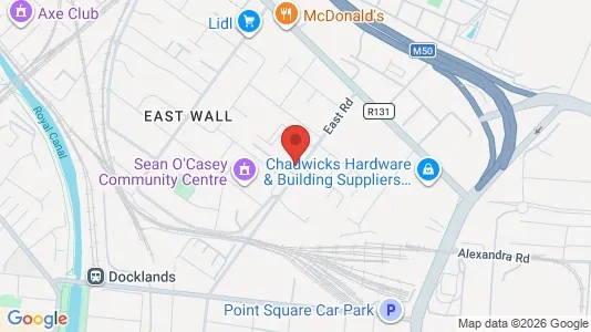 Commercial properties for sale i Dublin 1 - kort over placeringen