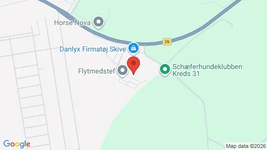 Lokaler til leje i Skive - kort over placeringen