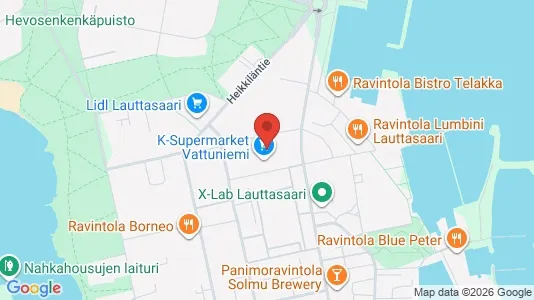 Lager zur Miete i Helsinki Eteläinen - kort over placeringen