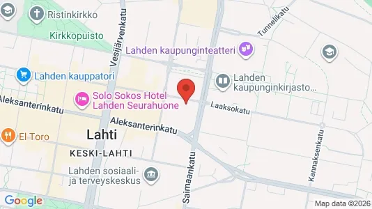 Office spaces for rent i Lahti - kort over placeringen