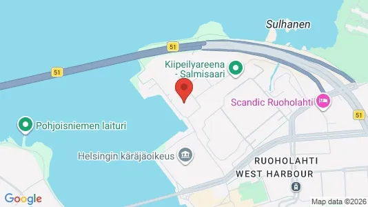 Kontorslokaler för uthyrning i Helsingfors Södra - kort over placeringen