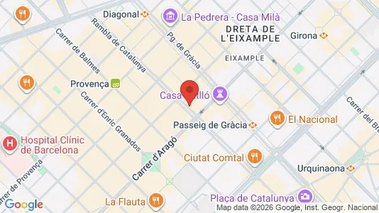 Kontorlokaler til leje i Barcelona Eixample - Foto fra Google Street View