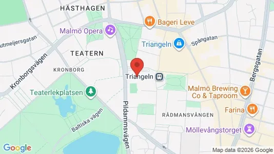 Büros zur Miete i Malmö City – Foto von Google Street View