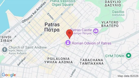 Lokaler til leje i Patras - kort over placeringen