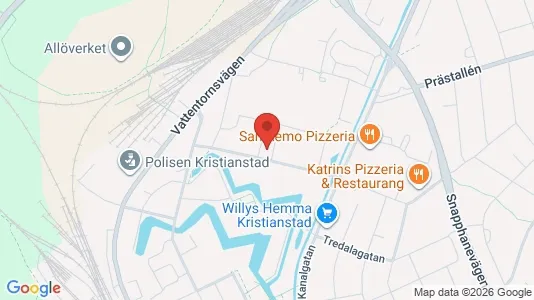 Office spaces for rent i Kristianstad - kort over placeringen