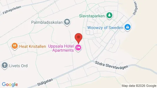 Industrial properties for rent i Uppsala - kort over placeringen