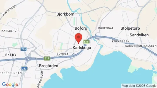 Butikklokaler til leie i Karlskoga - kort over placeringen