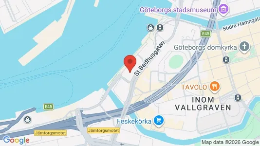 Lokaler til leie i Göteborg Sentrum - kort over placeringen