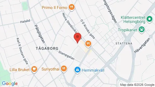 Liikekiinteistöt Vuokrattavana i Helsingborg - kort over placeringen