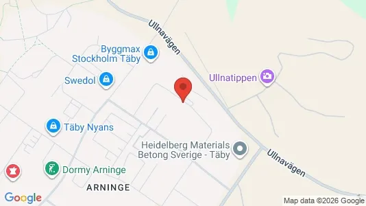 Værkstedslokaler til leje i Täby - kort over placeringen