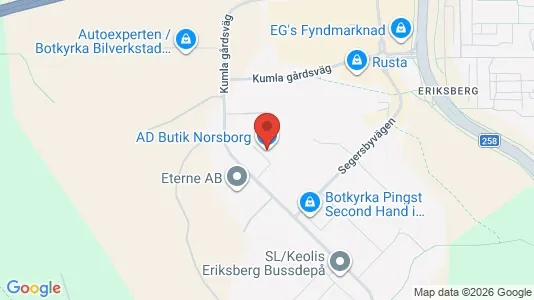 Verkstedhaller til leie i Botkyrka - kort over placeringen