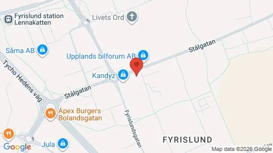 Büros zur Miete i Uppsala - kort over placeringen
