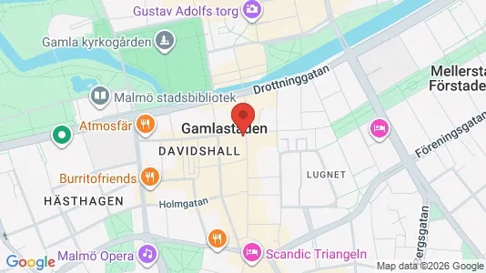 Kontorslokaler för uthyrning i Malmö Centrum - kort over placeringen