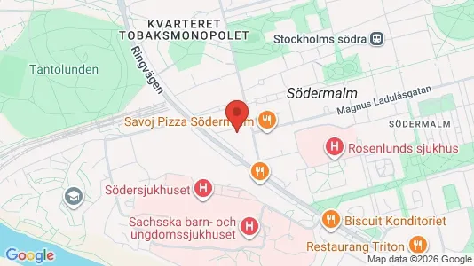 Kontorlokaler til leje i Södermalm - Foto fra Google Street View