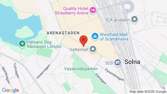 Toimistotilat Vuokrattavana i Solna - kort over placeringen