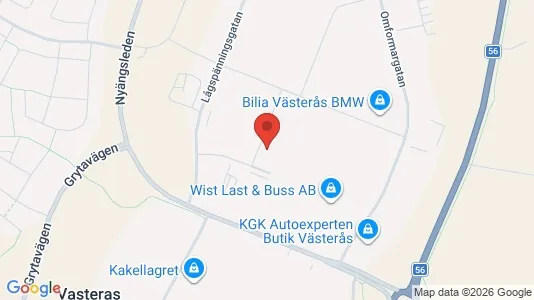Lagerlokaler til leje i Västerås - Foto fra Google Street View