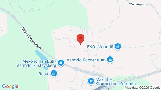 Werkstätte zur Miete i Värmdö – Foto von Google Street View
