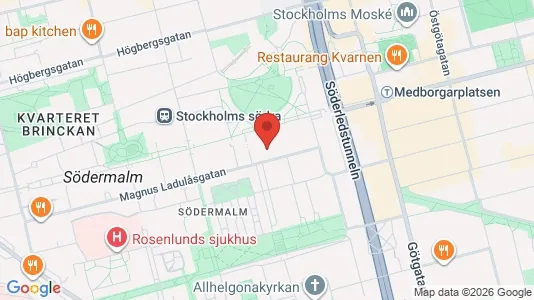 Kontorlokaler til leje i Södermalm - Foto fra Google Street View