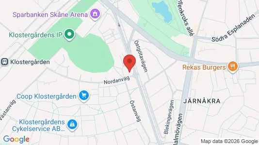 Kontorlokaler til leje i Lund - kort over placeringen