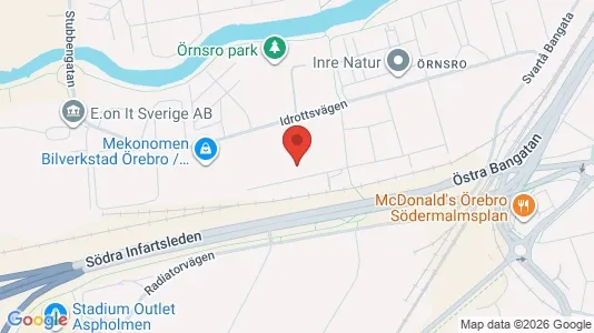 Kontorer til leie i Örebro - kort over placeringen