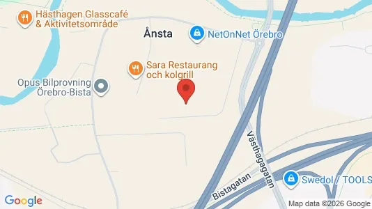 Kontorlokaler til leje i Örebro - kort over placeringen