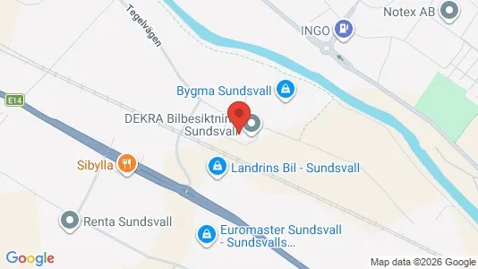 Büros zur Miete i Sundsvall – Foto von Google Street View