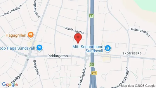Office spaces for rent i Sundsvall - kort over placeringen