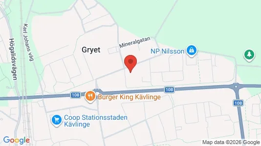 Teollisuuskiinteistöt Vuokrattavana i Kävlinge - Kuva Google Street Viewstä