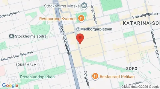 Kontorlokaler til leje i Södermalm - Foto fra Google Street View