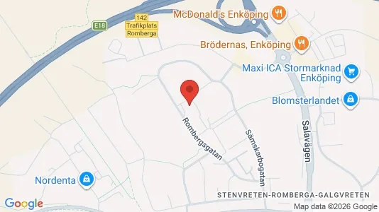 Kontorslokaler för uthyrning i Enköping – Foto från Google Street View