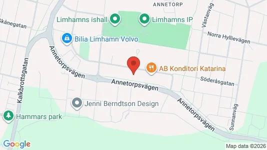 Kontorlokaler til leje i Limhamn/Bunkeflo - kort over placeringen