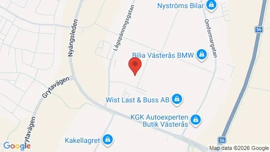 Teollisuuskiinteistöt Vuokrattavana i Västerås - Kuva Google Street Viewstä