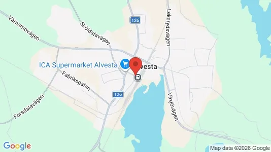 Butikslejemål til leje i Alvesta - Foto fra Google Street View