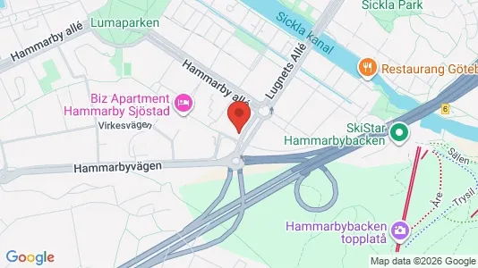 Kontorlokaler til leje i Hammarbyhamnen - Foto fra Google Street View
