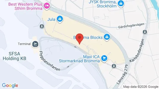 Kontorslokaler för uthyrning i Västerort - kort over placeringen