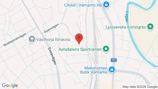 Teollisuuskiinteistöt Vuokrattavana i Värnamo - Kuva Google Street Viewstä