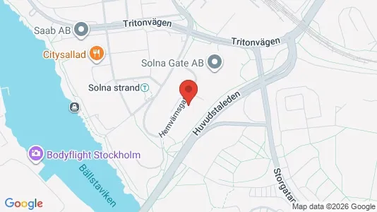 Lokale biurowe Do wynajęcia i Solna - kort over placeringen