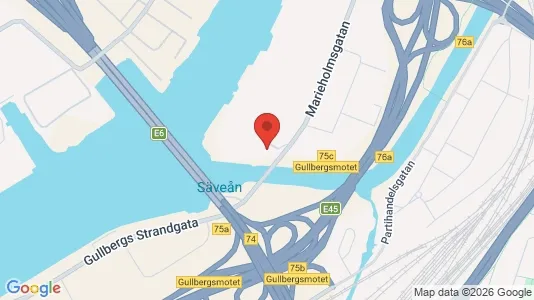 Lager zur Miete i Gothenburg East - kort over placeringen