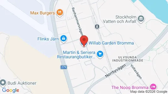 Industrilokaler för uthyrning i Västerort - kort over placeringen