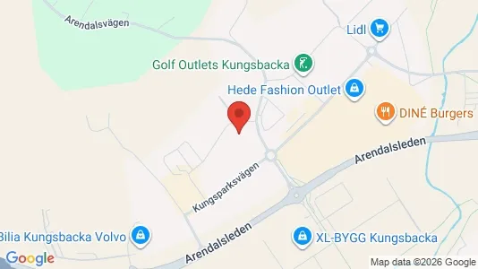Kantorruimte te huur i Kungsbacka - kort over placeringen