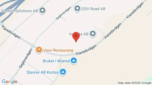 Lager til leie i Borås - kort over placeringen