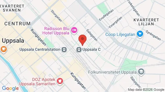 Toimistotilat Vuokrattavana i Uppsala - kort over placeringen