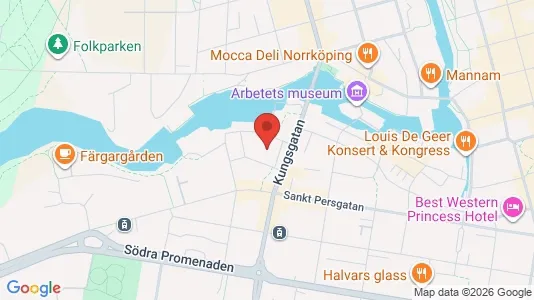 Kontorlokaler til leje i Norrköping - kort over placeringen