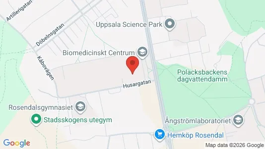 Büros zur Miete i Uppsala - kort over placeringen