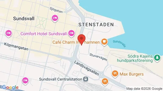 Kontorlokaler til leje i Sundsvall - Foto fra Google Street View