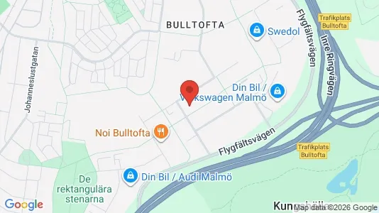 Kontorlokaler til leje i Malmø Centrum - kort over placeringen