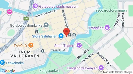 Kontorlokaler til leje i Gøteborg Centrum - kort over placeringen