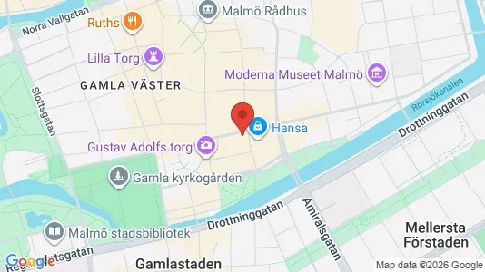Kontorlokaler til leje i Malmø Centrum - Foto fra Google Street View