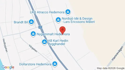 Büros zur Miete i Hedemora – Foto von Google Street View